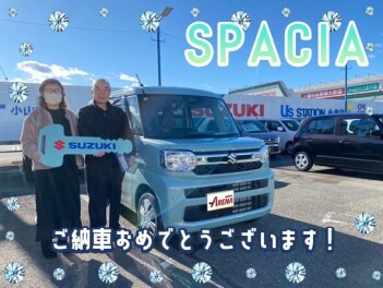 スペーシアご納車‼おめでとうございます(/・ω・)/